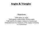Angles &amp; Triangles - slide 1