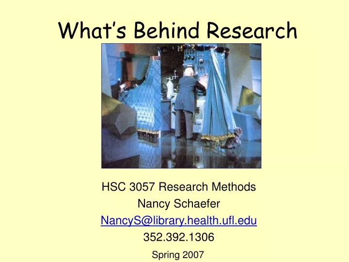 what s behind research