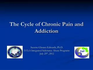 The Cycle of Chronic Pain and Addiction