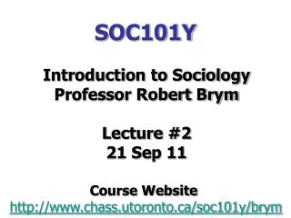 SOC101Y