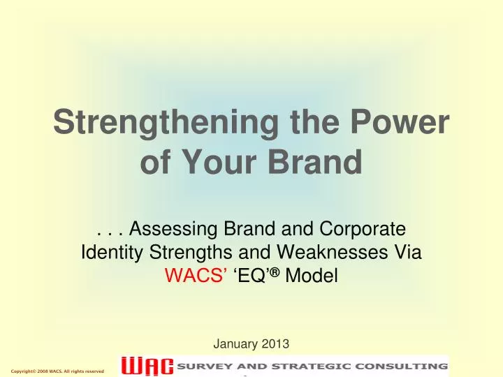 strengthening the power of your brand