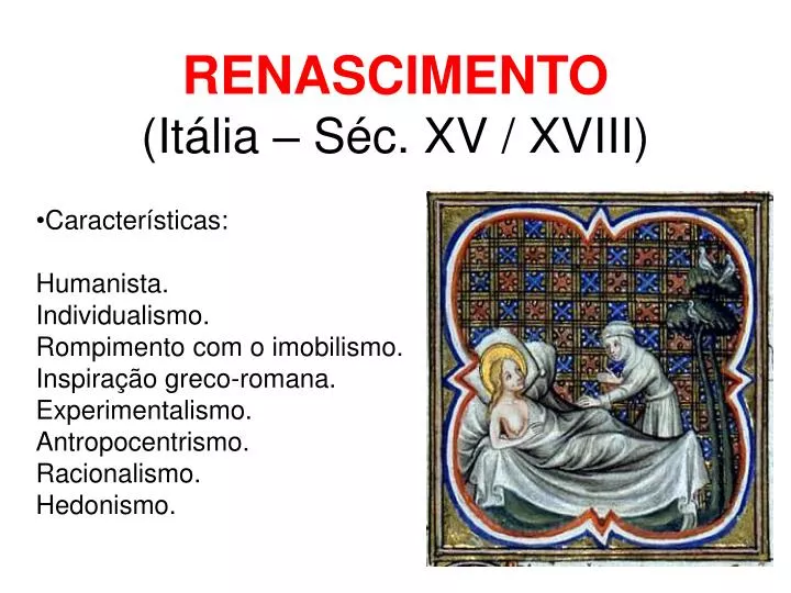 renascimento it lia s c xv xviii