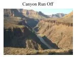 Canyon Run Off