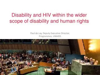 Disability and HIV within the wider scope of disability and human rights