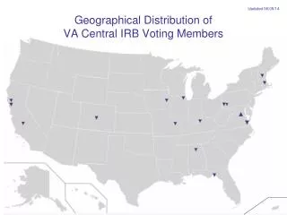 Geographical Distribution of VA Central IRB Voting Members