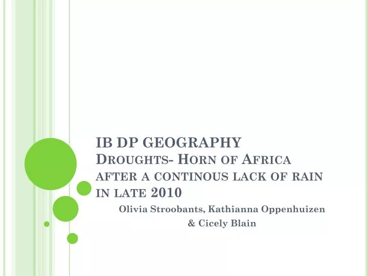 ib dp geography droughts horn of africa after a continous lack of rain in late 2010