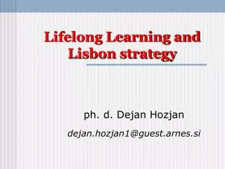 Lifelong Learning and Lisbon strategy