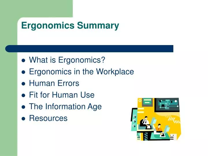 ergonomics summary