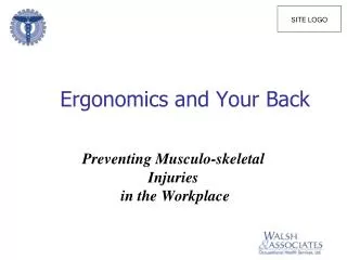 Ergonomics and Your Back
