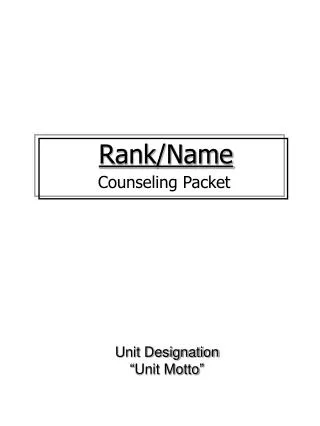rank name