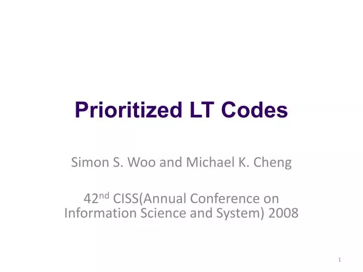 prioritized lt codes
