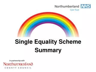 Single Equality Scheme Summary