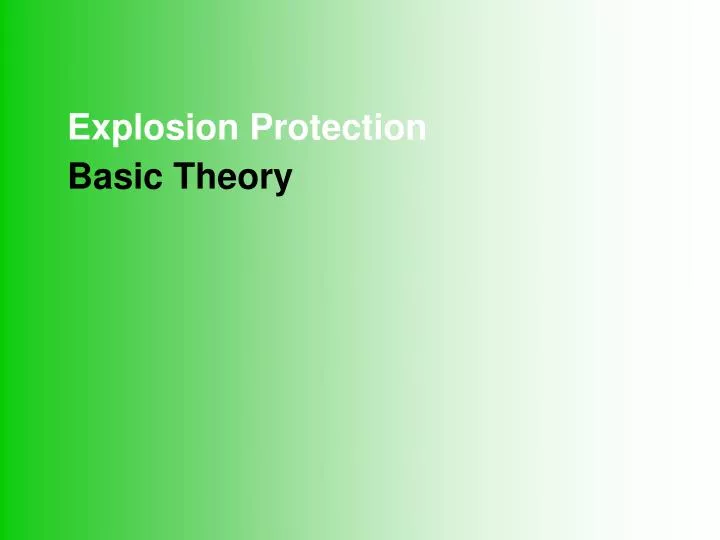 explosion protection