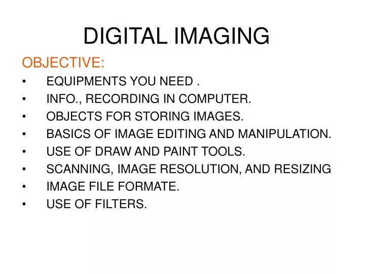 digital imaging