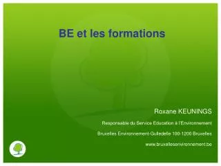 be et les formations