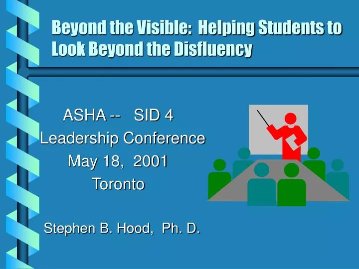 beyond the visible helping students to look beyond the disfluency