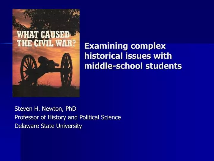examining complex historical issues with middle school students