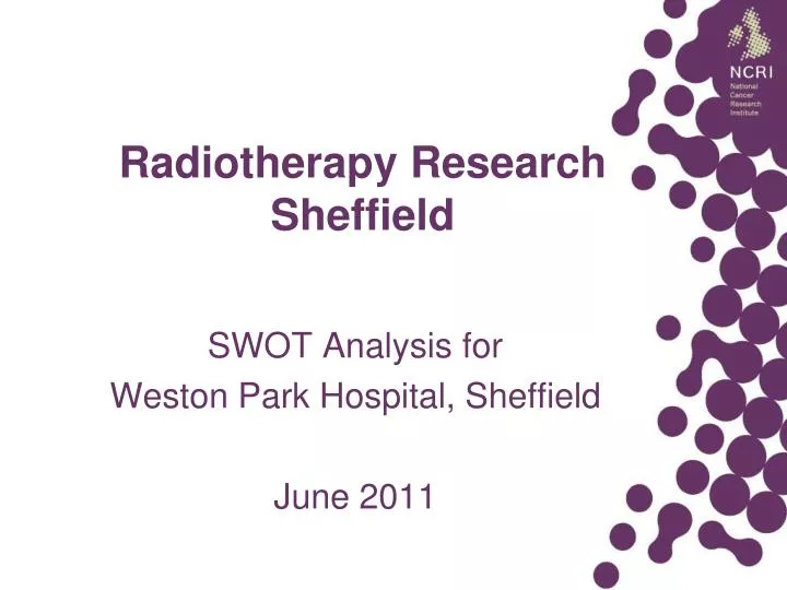 radiotherapy research sheffield
