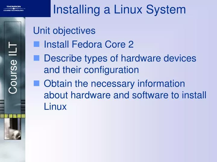 installing a linux system