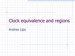 Clock equivalence and regions