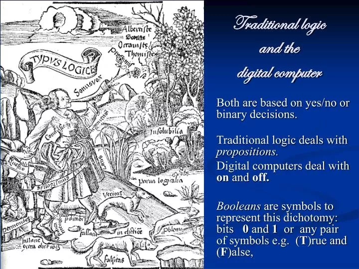traditional logic and the digital computer