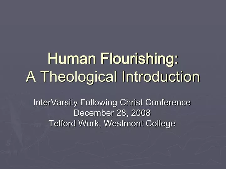 human flourishing a theological introduction