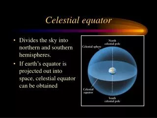 Celestial equator