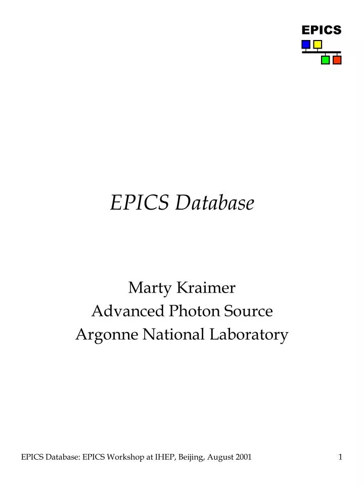 epics database