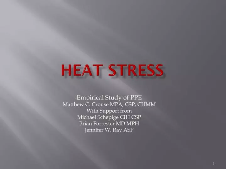 heat stress