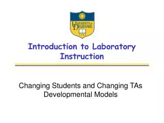 Introduction to Laboratory Instruction