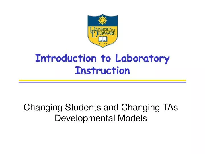 introduction to laboratory instruction