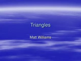triangles