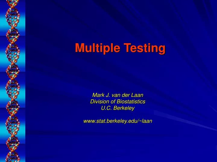 multiple testing