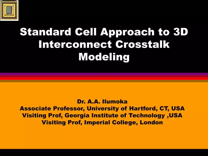 standard cell approach to 3d interconnect crosstalk modeling