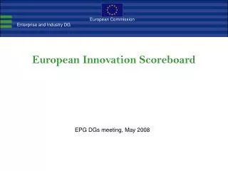 European Innovation Scoreboard