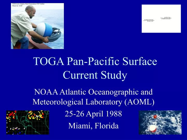 toga pan pacific surface current study