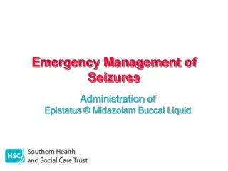 Emergency Management of Seizures