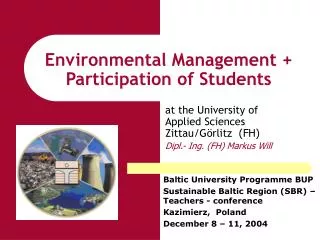 Environmental Management + Participation of Students