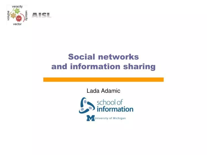 social networks and information sharing