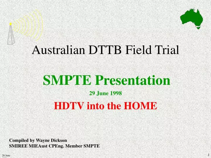 australian dttb field trial