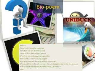 Bio-poem