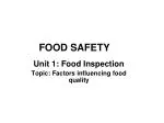 FOOD SAFETY - slide 1