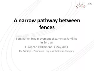 A narrow pathway between fences