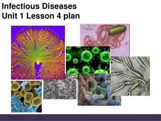 Infectious Diseases Unit 1 Lesson 4 plan