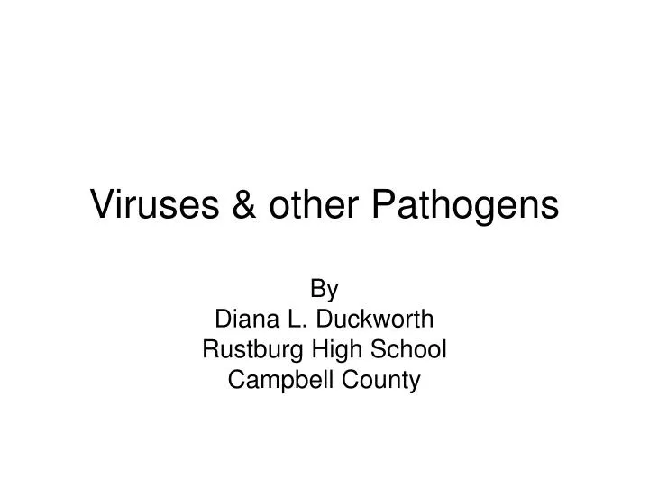 viruses other pathogens