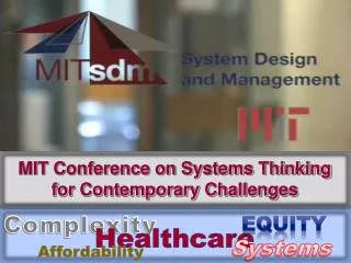MIT Conference on Systems Thinking for Contemporary Challenges