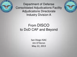 from disco to dod caf and beyond