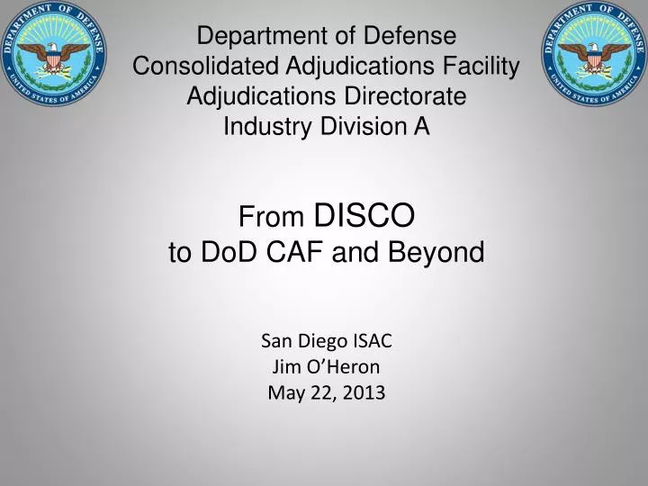 from disco to dod caf and beyond