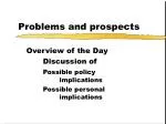 Problems and prospects - slide 1