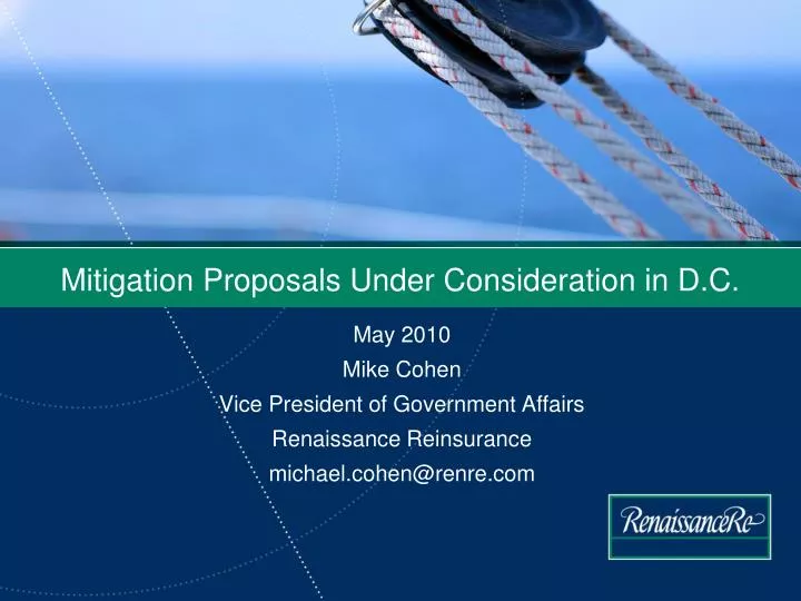 mitigation proposals under consideration in d c